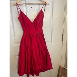 Contrarian Barbara Bibb SIZE 2 Red Mini Formal Aline Backless